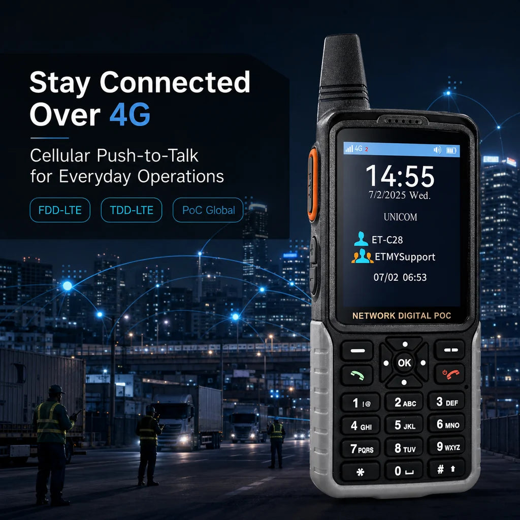 ETMY ET-C28 4G LTE PoC Network Trunking Radio