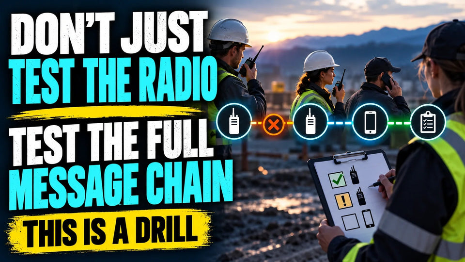 Emergency radio communication drill checklist for frontline teams