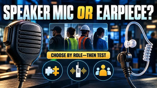 Speaker Mic vs. Earpiece for Work: Buyer Comparison