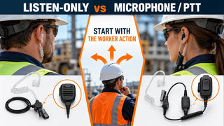 Listen-Only vs PTT Radio Earpiece: What Is the Difference?