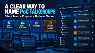PoC Radio Talkgroup Naming Convention: A Practical Template