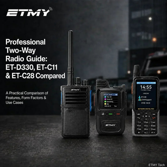 Professional Two-Way Radio Guide: ET-D330, ET-C11 & ET-C28 Compared