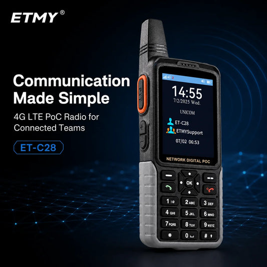 ETMY ET-C28 4G LTE PoC Network Trunking Radio