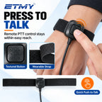 ETMY ET-ER400 Throat Control Air Duct Walkie Talkie Earpiece