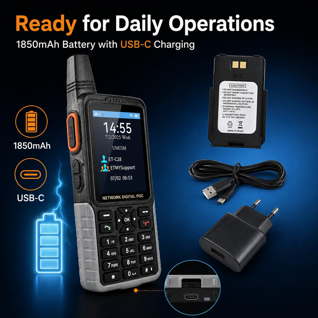 ETMY ET-C28 4G LTE PoC Network Trunking Radio