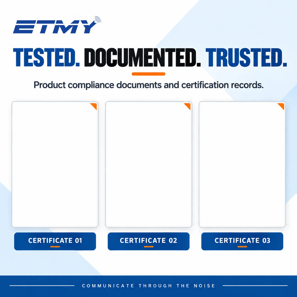 ETMY ET-ER400 Throat Control Air Duct Walkie Talkie Earpiece