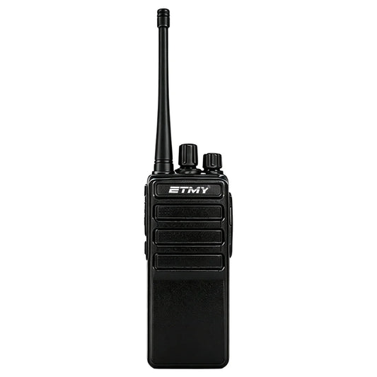 ETMY ET-99 Slim UHF walkie-talkie with 1500mAh battery, 5V USB charging, 16 channels, and CTCSS/DCS