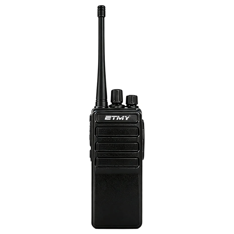 ETMY ET-99 Slim UHF walkie-talkie with 1500mAh battery, 5V USB charging, 16 channels, and CTCSS/DCS