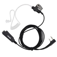 ETMY ET-ER100 Noise-Canceling Walkie-Talkie Earpiece with PTT | Air Acoustic Tube | K Plug | Compatible with Baofeng UV-82 UV-5R UV-5RA UV-6R BF-888S