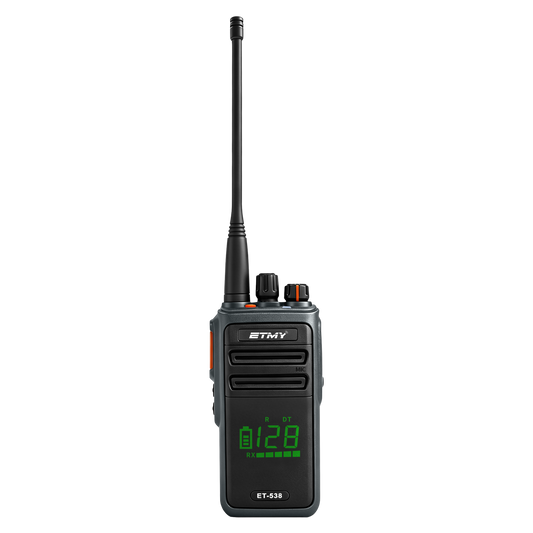 ETMY ET-538 Professional Waterproof Walkie-Talkie VHF 136–174 MHz / UHF 300–400 MHz / 400–520 MHz