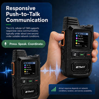 ETMY ET-C11 4G PoC Network Radio – Dual-SIM Walkie Talkie With Type-C Port LED Display