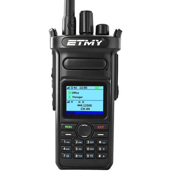ETMY C58D 4G LTE and DMR Digital Two-Way Radio – Long Range Walkie Talkie for Business