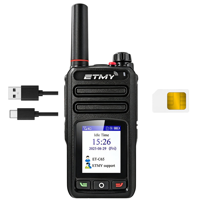 ETMY ET-C65 4G Network Walkie Talkie