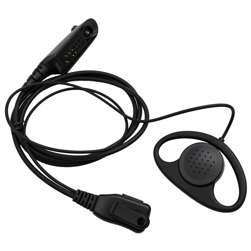 ETMY ET-ER2700 2-Wire Surveillance Earpiece with PTT Mic | Compatible with Motorola HT1250 HT750 HT1550 GP328 GP330 GP340 GP360 MTX850 MTX950 | Two-Way Radio Headset