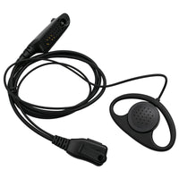 ETMY ET-ER2700 2-Wire Surveillance Earpiece with PTT Mic | Compatible with Motorola HT1250 HT750 HT1550 GP328 GP330 GP340 GP360 MTX850 MTX950 | Two-Way Radio Headset