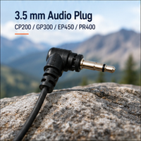 ETMY ET-ER308 3.5mm Acoustic Tube Earpiece with Coiled Cable for Motorola CP200 GP300 EP450 PR400