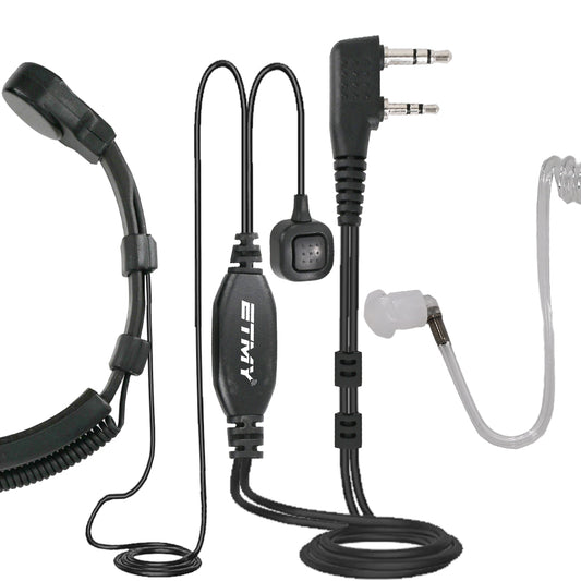 ETMY ET-ER400 Throat Control Air Duct Walkie Talkie Earpiece