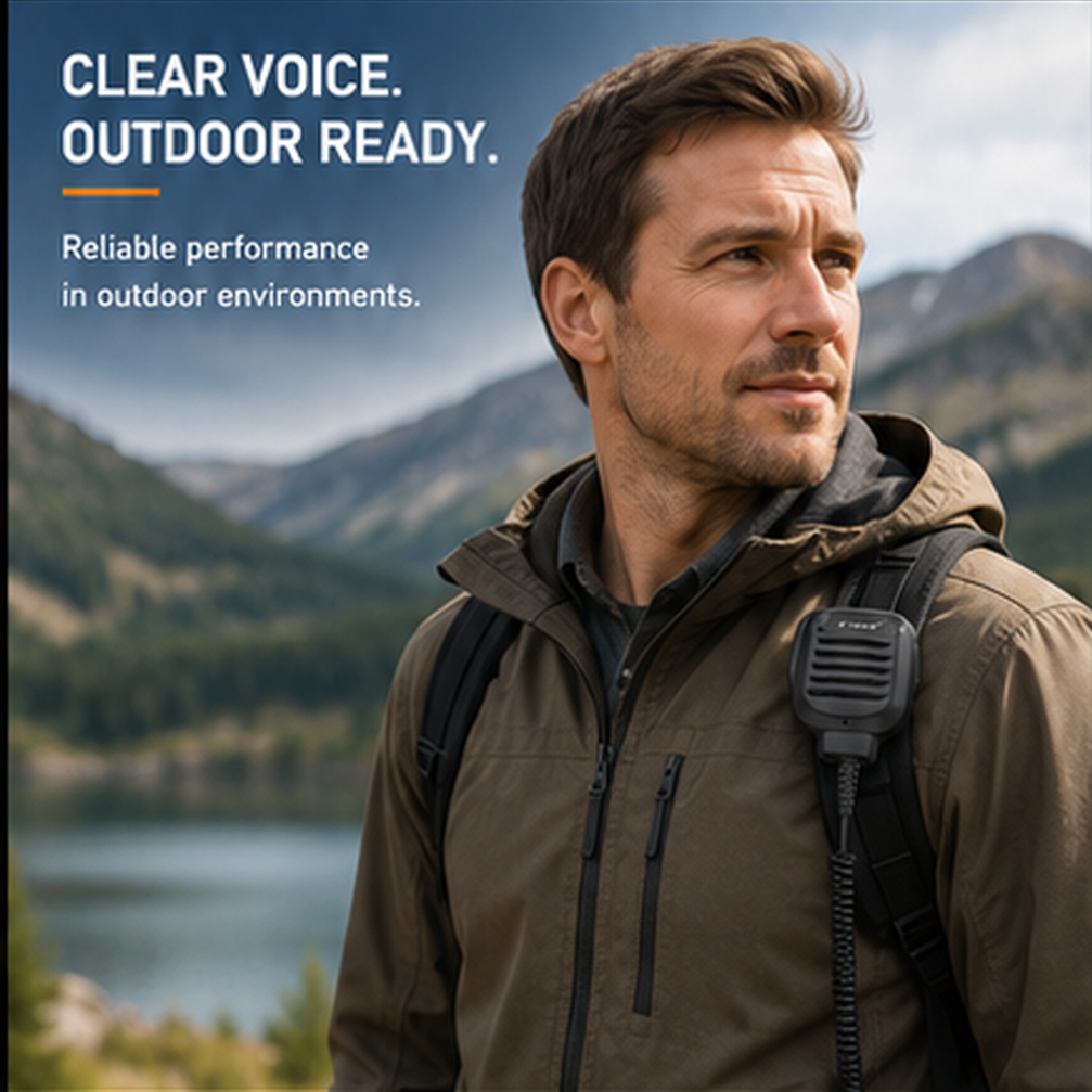 ETMY ET-MH200 Two-Way Radio Speaker Mic – Noise-Canceling Shoulder Microphone for Motorola, Baofeng BF-888S UV-5R UV-9R Plus, Kenwood TK-2107