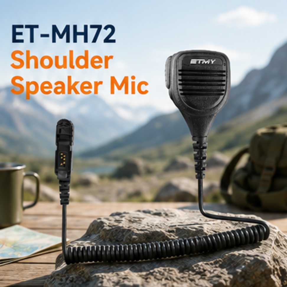 ETMY ET-MH72 Shoulder Speaker Mic for Motorola XPR 3500e XPR 3300e XPR3500 XPR3300