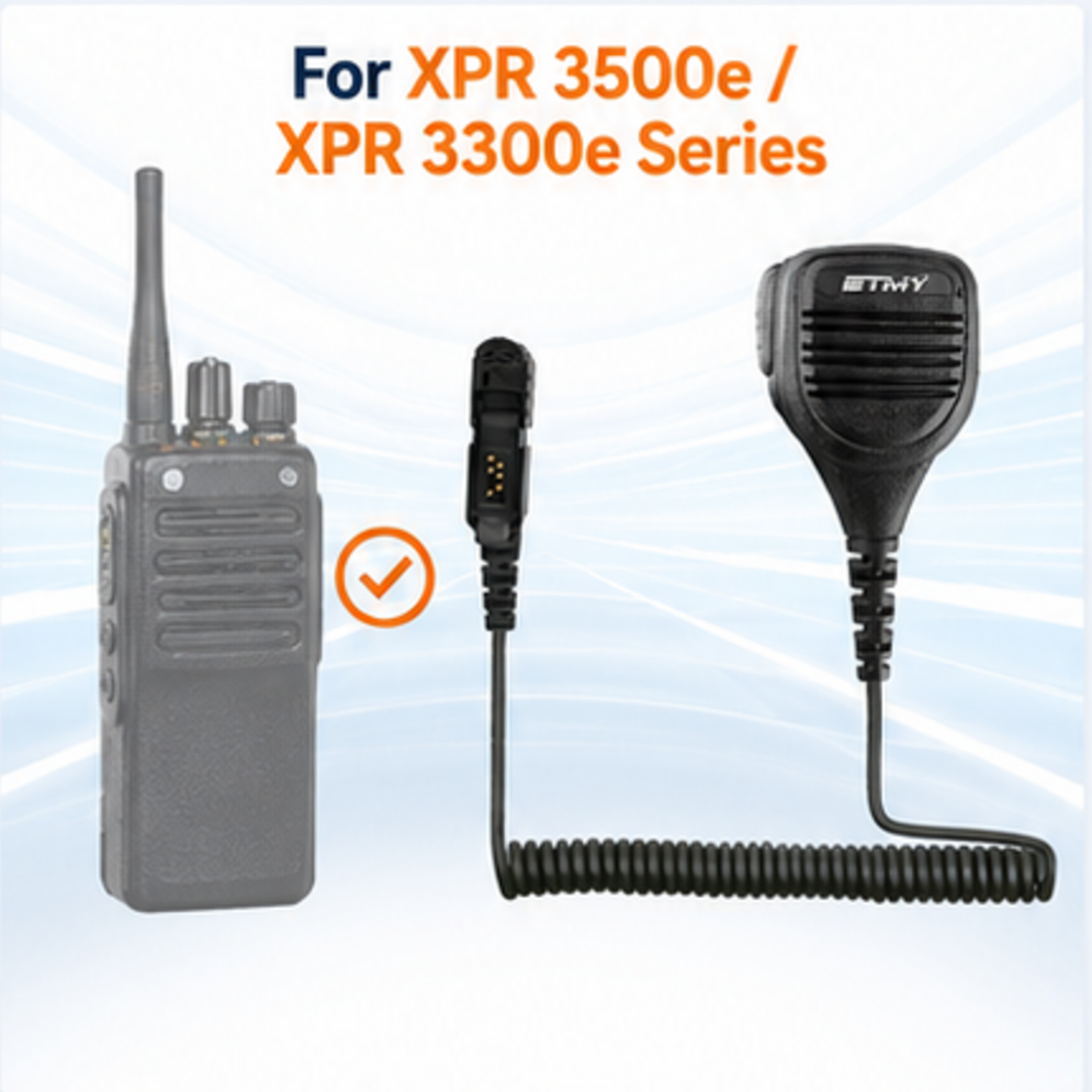 ETMY ET-MH72 Shoulder Speaker Mic for Motorola XPR 3500e XPR 3300e XPR3500 XPR3300