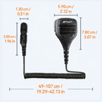 ETMY ET-MH72 Shoulder Speaker Mic for Motorola XPR 3500e XPR 3300e XPR3500 XPR3300