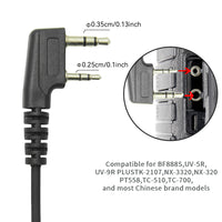 ETMY ET-ER400 Throat Control Air Duct Walkie Talkie Earpiece