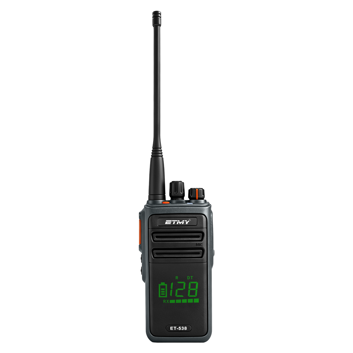 Two-way radio front view, ETMY ET-538