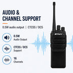 0.5W audio CTCSS DCS support