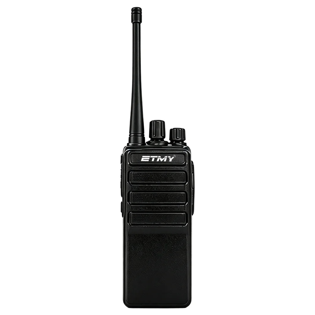 Black ETMY walkie talkie front view