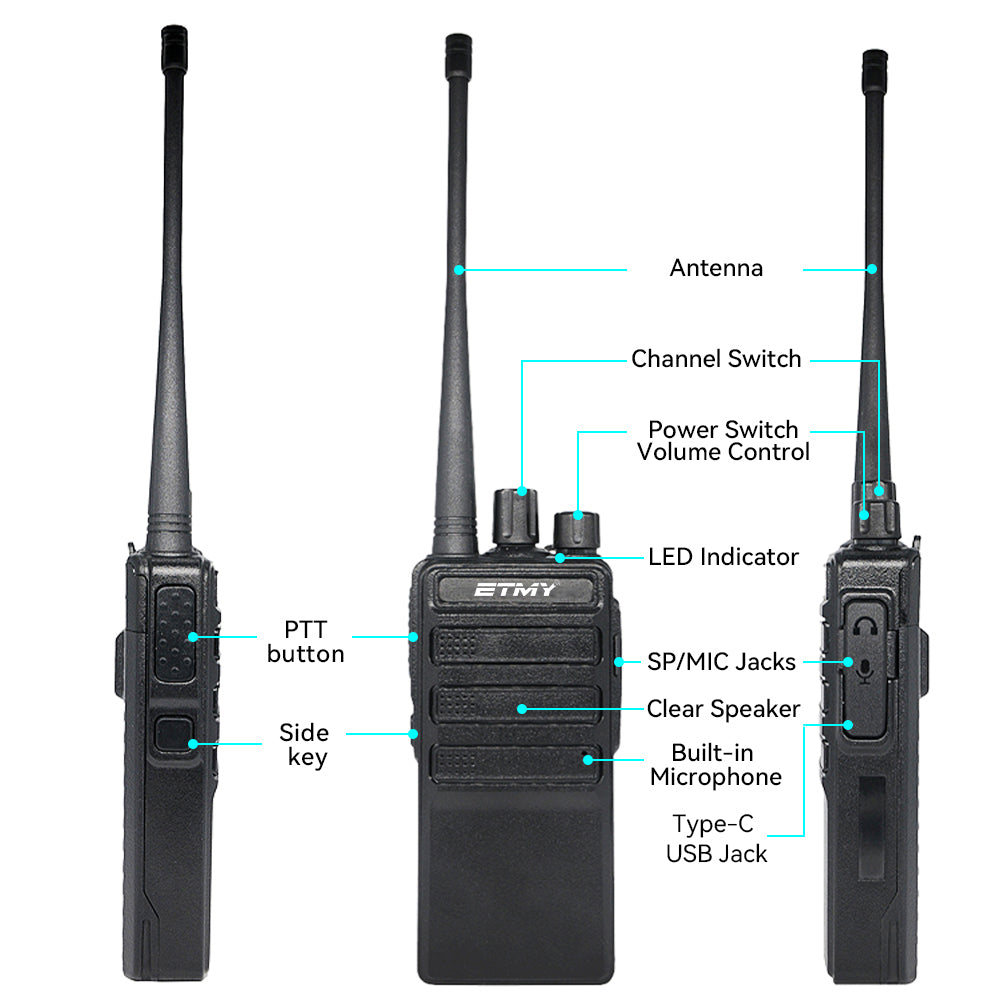 Radio parts diagram with labels