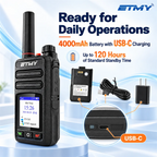 Radio battery and USB-C charging graphic, ETMY ET-C65