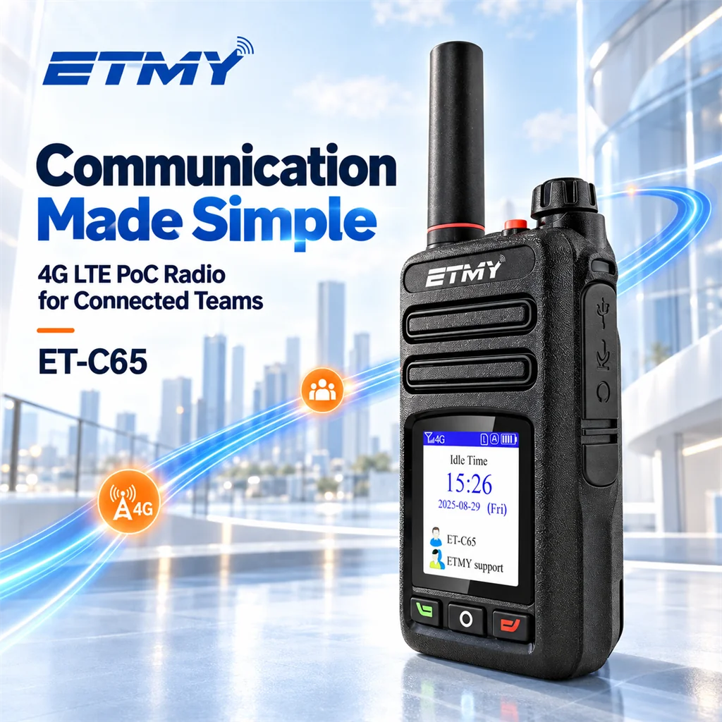 PoC radio team communication graphic, ETMY ET-C65
