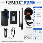 Digital radio kit and specs graphic, ETMY ET-D330