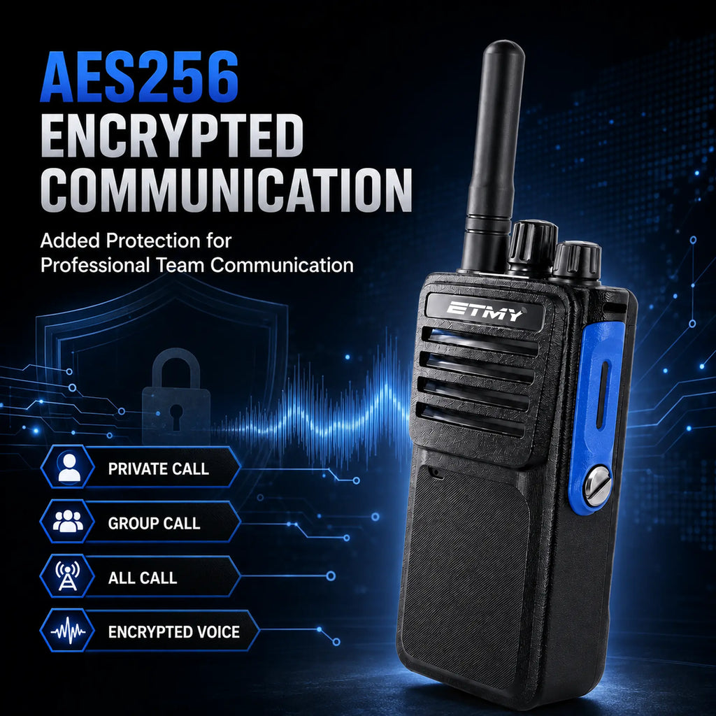 AES256 radio encryption graphic, ETMY ET-D330
