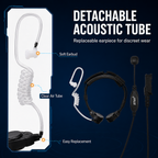 Replaceable clear acoustic tube