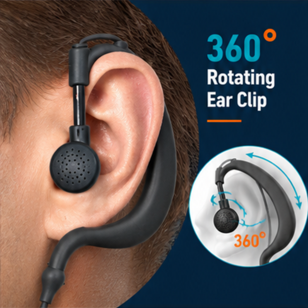 360 degree rotating ear clip