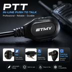 In line push to talk mic