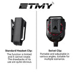 Swivel clip versus standard clip